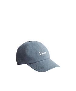 Dior Homme Stonewashed Flannel Cap