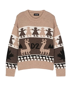 Dsquared2 Kids Maglia Crewneck Straight Hem Jumper