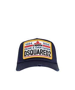 Dsquared2 Logo Patch Distressed Baseball Cap