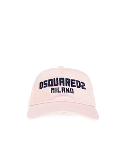 Dsquared2 Logo Lettering Distressed Baseball Cap