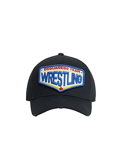 Dsquared2 Logo Patch Distressed Baseball Cap