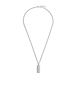 Dior Homme Guilloché Plate Pendant Necklace