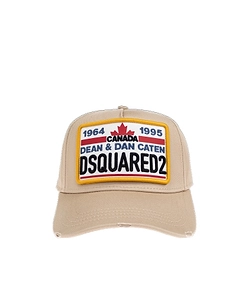 Dsquared2 Logo Patch Distressed Baseball Cap