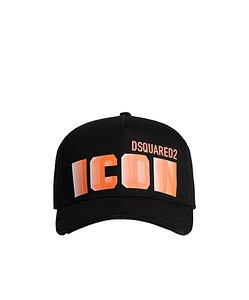 Dsquared2 Logo Printed Curved Peak Baseball Cap
