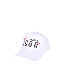 Dsquared2 Logo Printed Curved Peak Cap