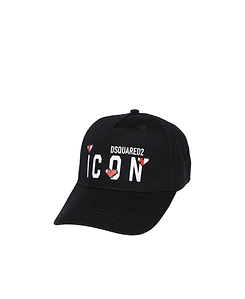 Dsquared2 Logo Printed Curved Peak Baseball Cap