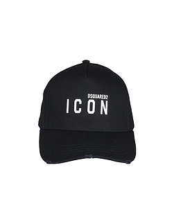 Dsquared2 Logo Printed Distressed Baseball Cap