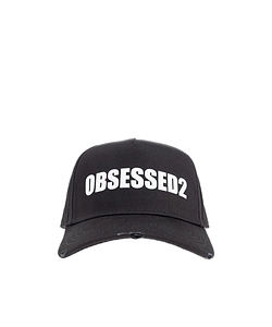 Dsquared2 Logo Printed Distressed Baseball Cap