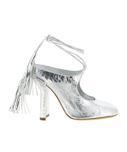 Dries Van Noten Laminated Tassel Mules