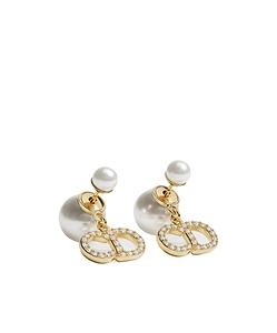 Dior Cd Pearl Logo Earrings