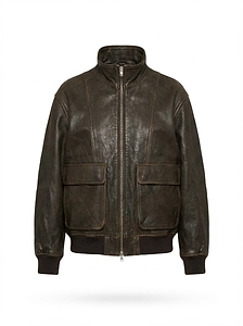 Dunst Distressed Leather Jacket