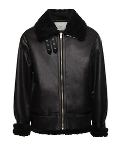 Unisex Loose Fit Shearling Jacket
