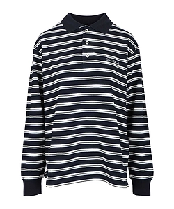 Dunst Striped Collared Polo Shirt