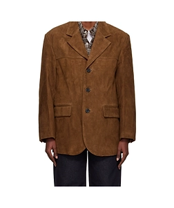 Dunst Single-Breasted Suede Jacket