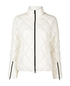 Logo-Patch Quilted Jacket