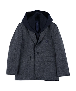 Long-Sleeved Hooded Jacket