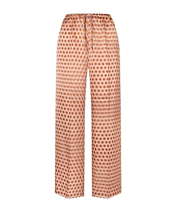 Printed Wide-Leg Casual Pants