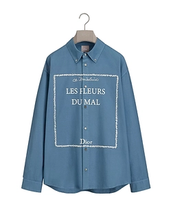 Overshirt With Book Cover Embroidery