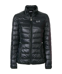 Logo Print Puffer Jacket