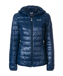Logo Print Puffer Jacket