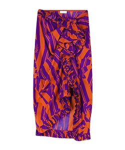 Ruffled Cotton Skirt