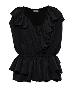 Dries Van Noten Cally Bis Ruffled Peplum Top