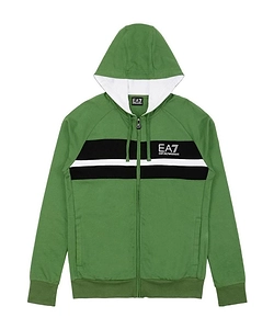 Logo Printed Hooded Casual Jacket