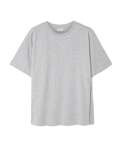 Button-Embellishment Cotton T-Shirt