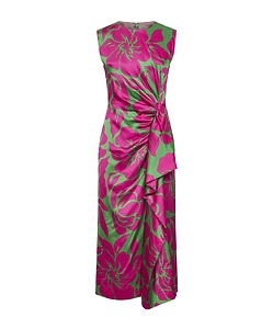 Dries Van Noten Floral Printed Crewneck Sleeveless Dress