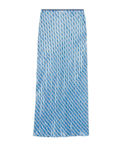 Striped Cutout Midi Skirt