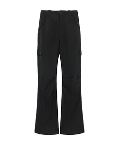Emblem Signage Overalls Casual Pants