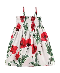 Floral Print Cotton Poplin Dress