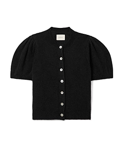 Puff-Sleeve Cardigan