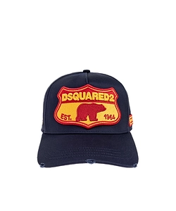 Dsquared2 Logo Patch Distressed Baseball Cap