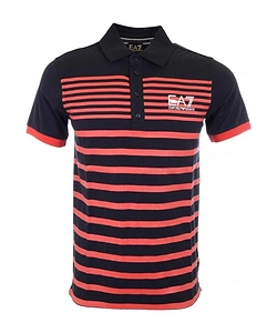 Striped Lapel Polo Shirt