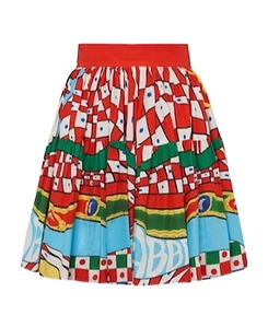 Carretto Printed Miniskirt