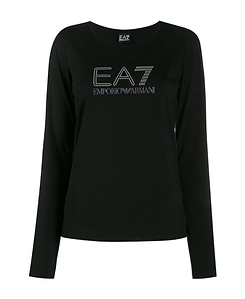 T-Shirt With Round Neck And Long Sleeves