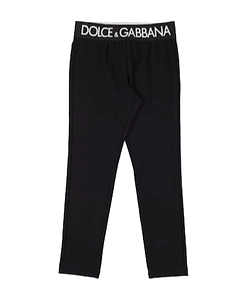 Logo Cotton Jersey Tights