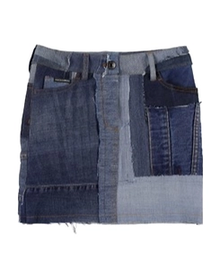 Logo Denim Skirt
