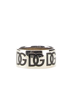 Dolce & Gabbana All-Over Logo Engraved Ring