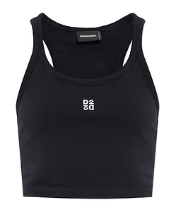 Dsquared2 D2 Logo Embroidered Tank Top