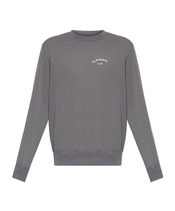 Eleventy Logo Printed Crewneck Sweatshirt