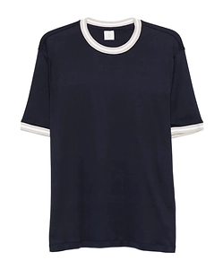 Eleventy Contrast Trim Crew Neck T-Shirt