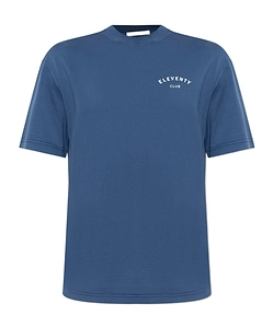 Eleventy Logo Printed Crewneck T-Shirt