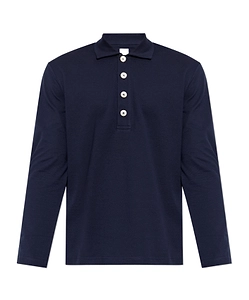Eleventy Long Sleeve Polo Shirt