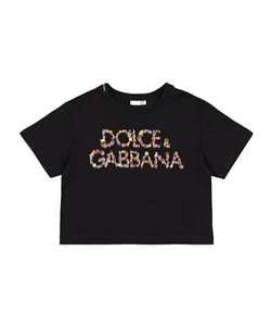Logo Printed Plain Knitted T-Shirt
