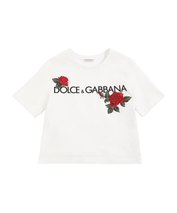 Logo Printed Plain Knitted T-Shirt