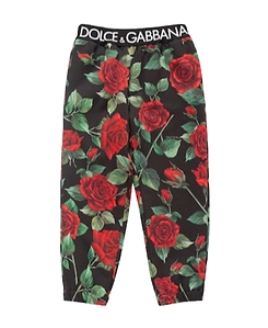 Logo Rose Printed Sweatpants