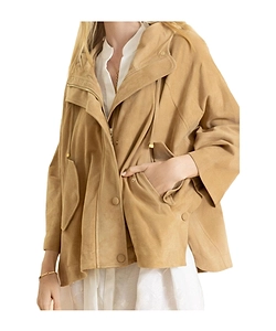 Hooded Buttoned Jacket