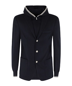 Layered Hooded Jacket